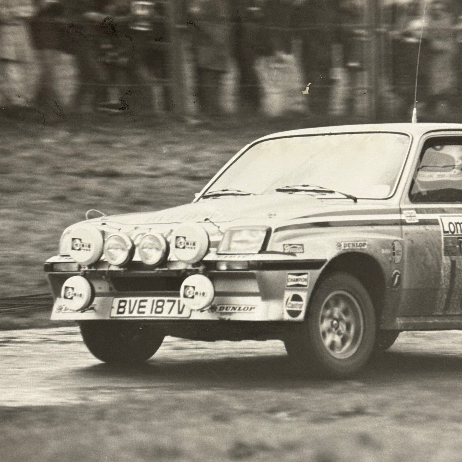 1980 RAC Rally Rallye Car Racing Photo Photograph Vauxhall Chevette Vintage Car