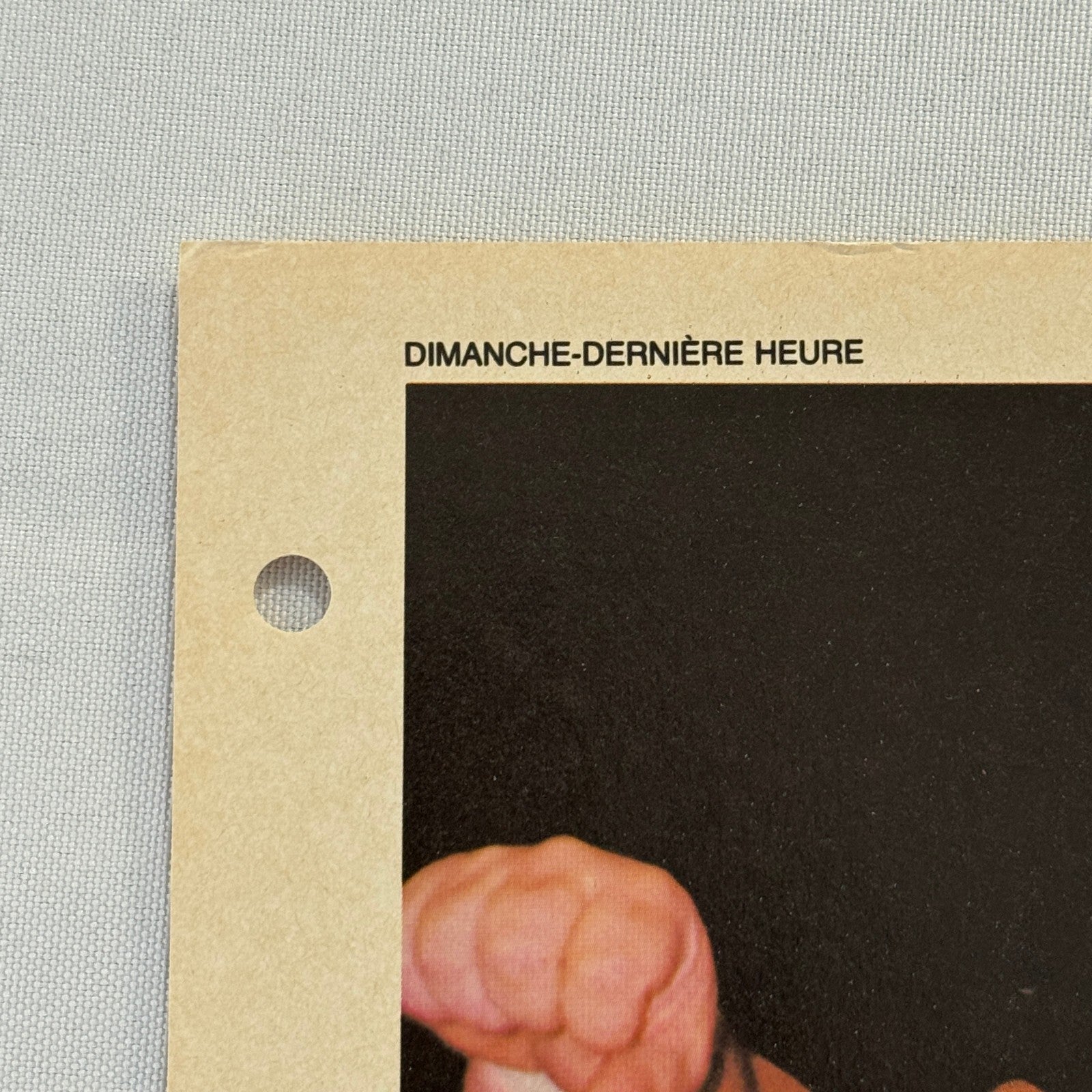 Vintage Wrestling Print Insert Dino Bravo Quebec French 1983