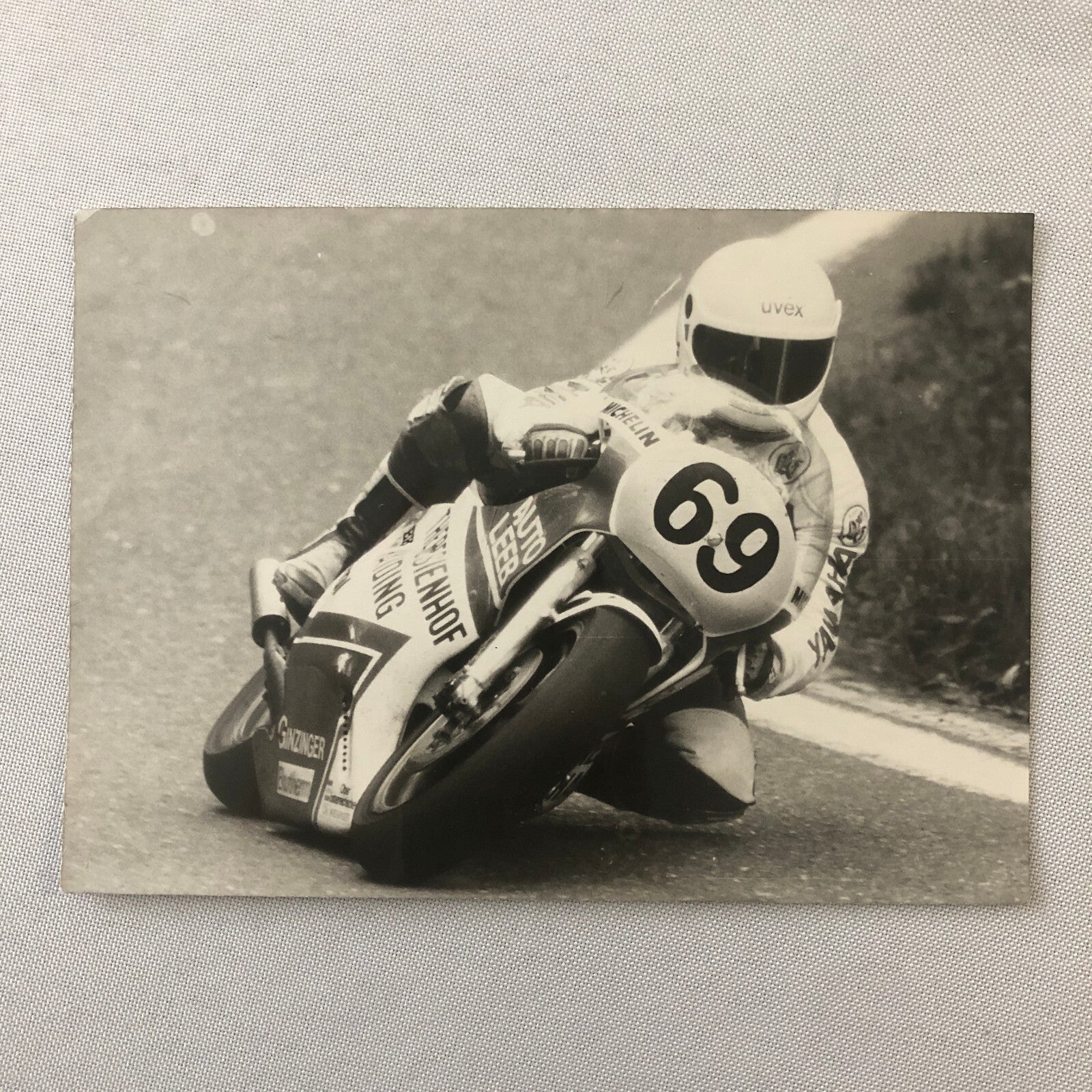 Vintage Motorcycle Racing Photo Photograph Print Germany