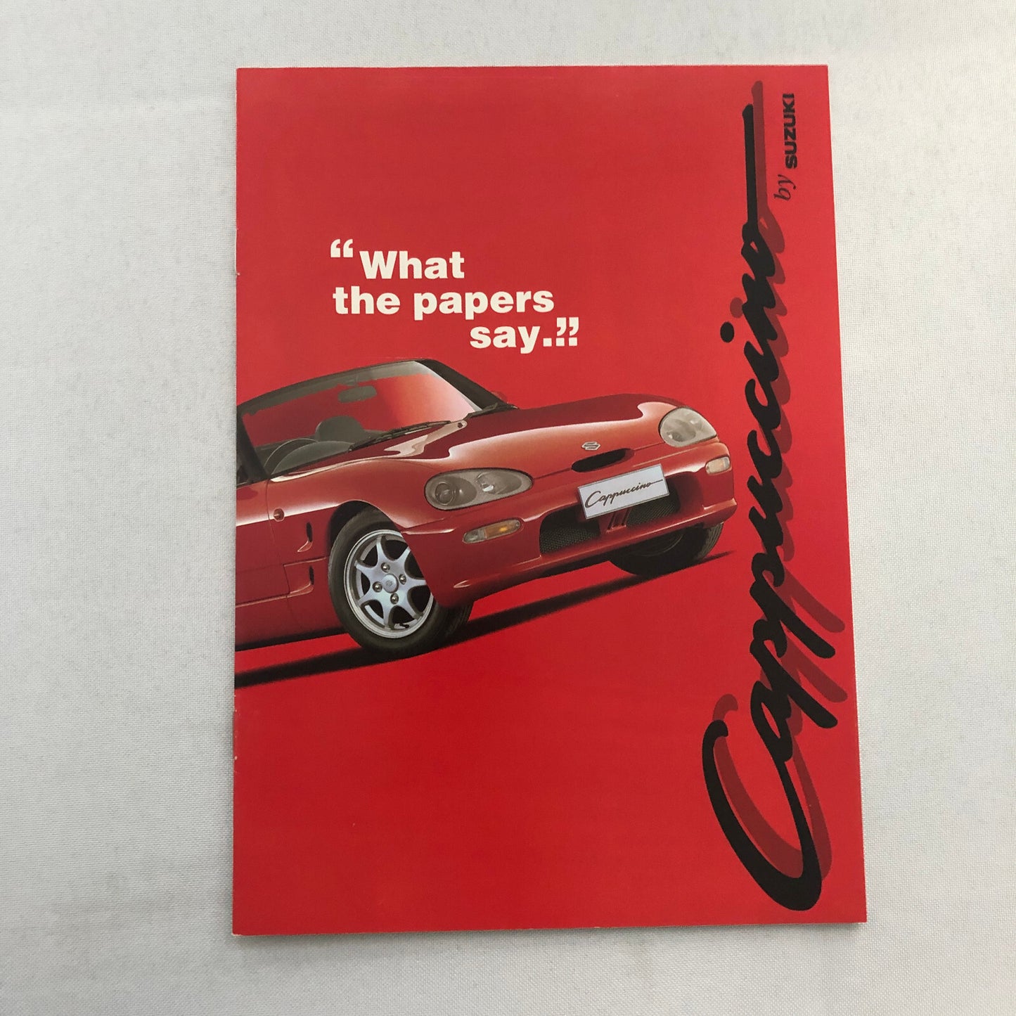 Suzuki Capuccino Sales Brochure Catalog Advertising British UK 1994