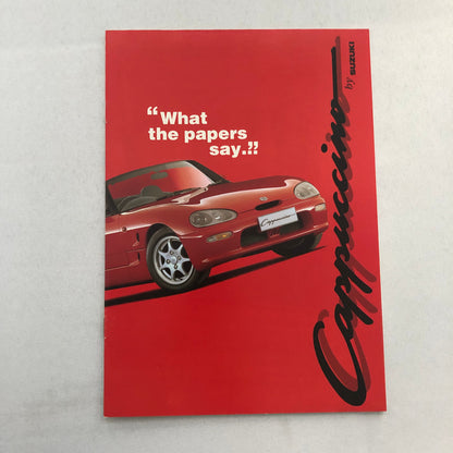 Suzuki Capuccino Sales Brochure Catalog Advertising British UK 1994