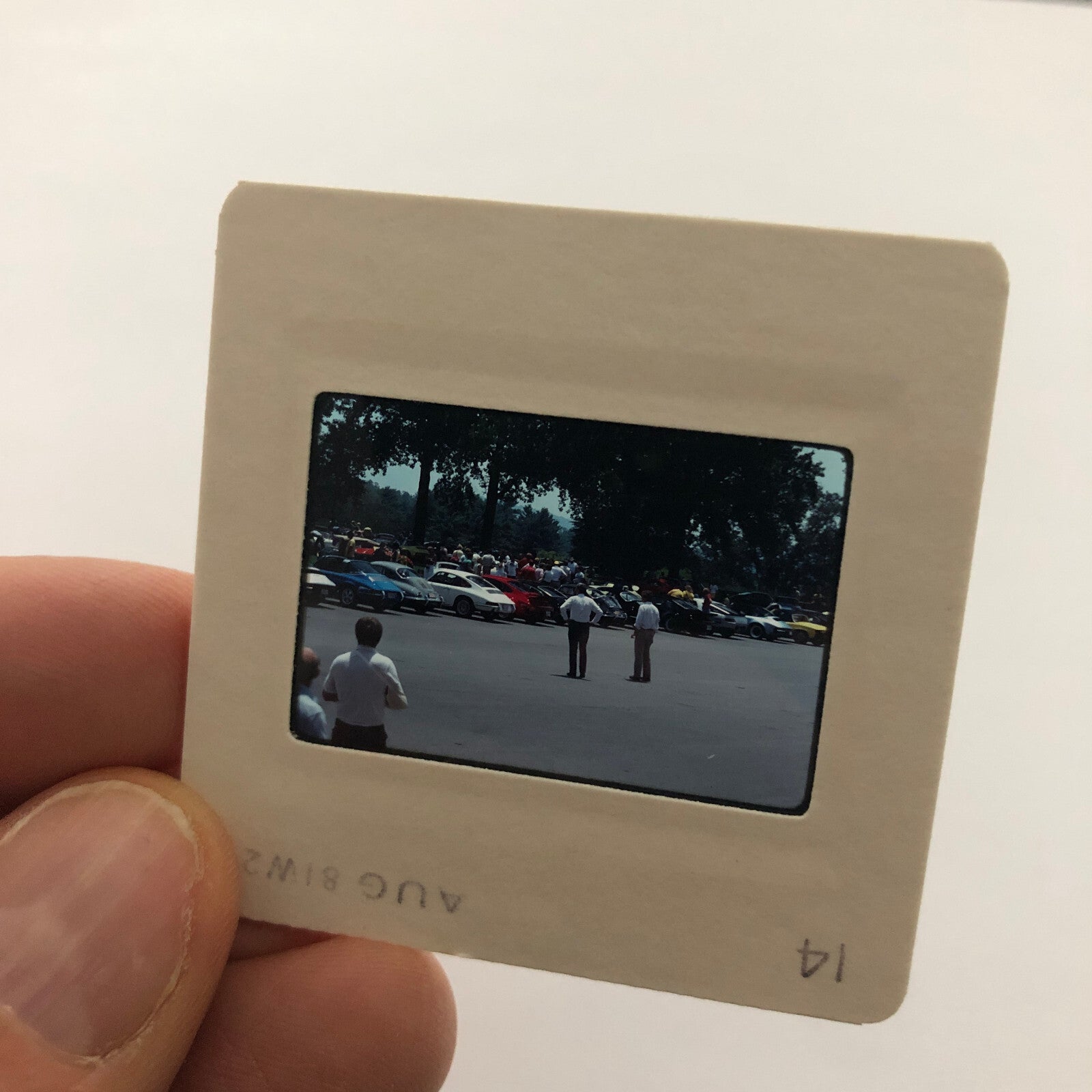 Porsche 911 Car Show 35mm Photo Slide Vintage 1981