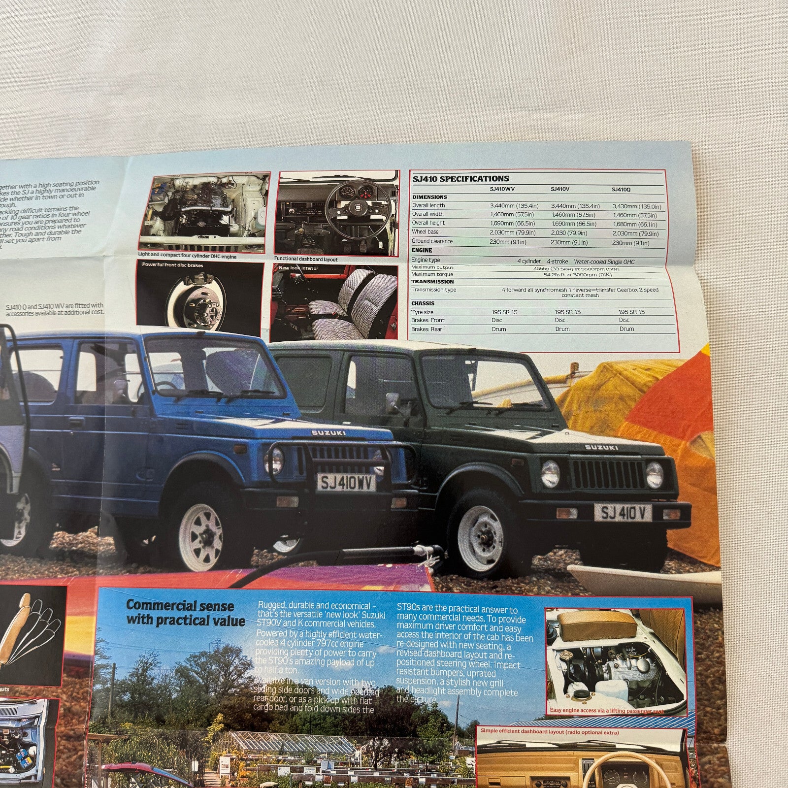 Suzuki Car Sales Brochure Catalog Swift ST90 Alto FX SJ410 1984 1985