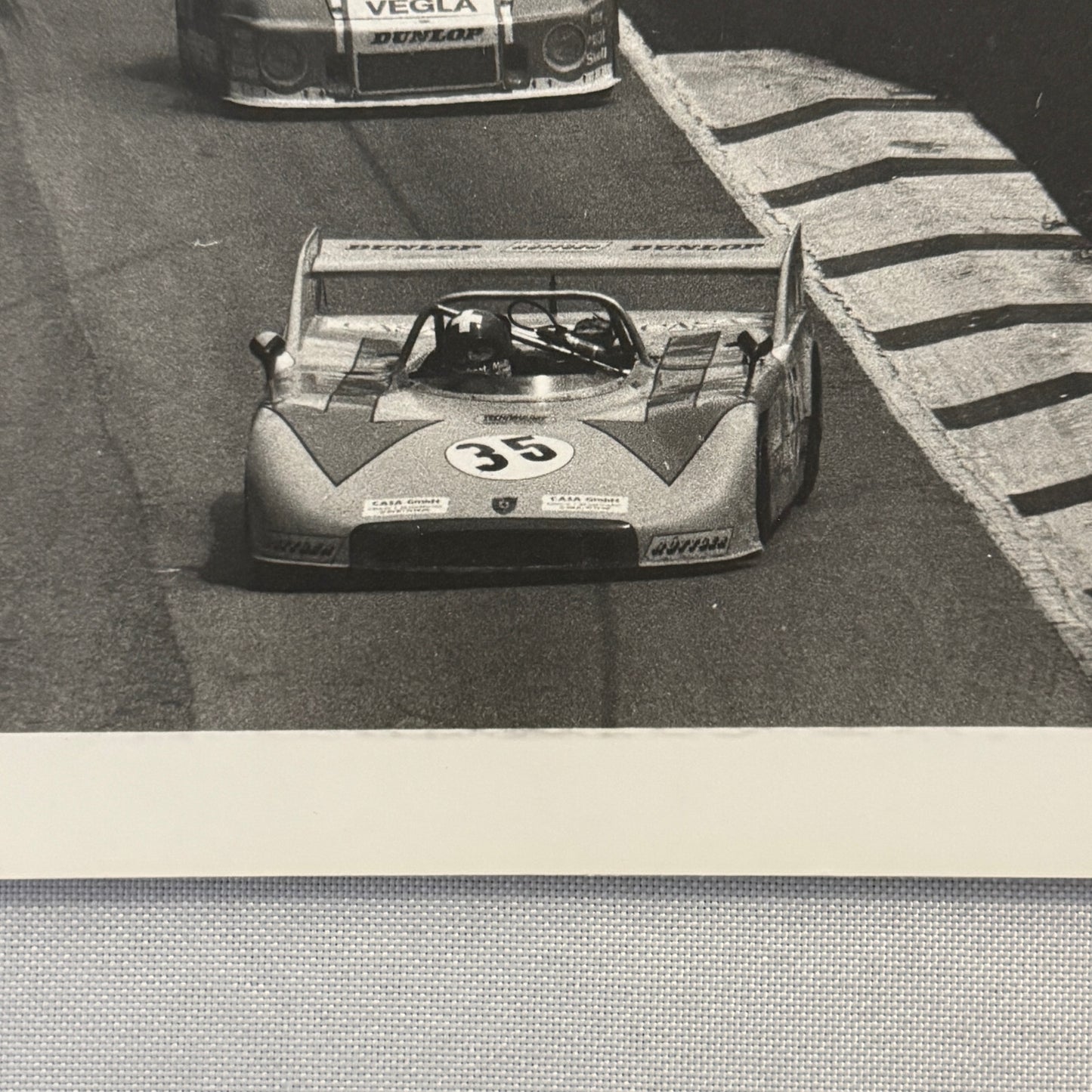 Vintage Porsche Racing Car Photo Photograph 1980