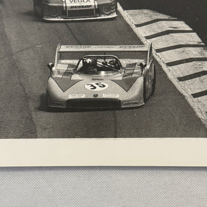 Vintage Porsche Racing Car Photo Photograph 1980