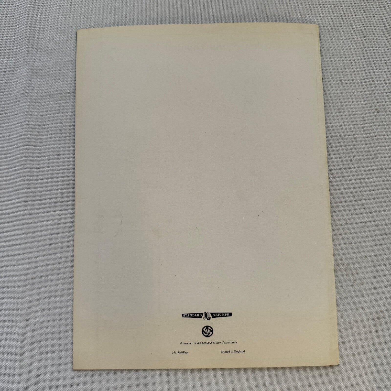 Triumph 1300 Car Sales Brochure Catalog Vintage Advertising
