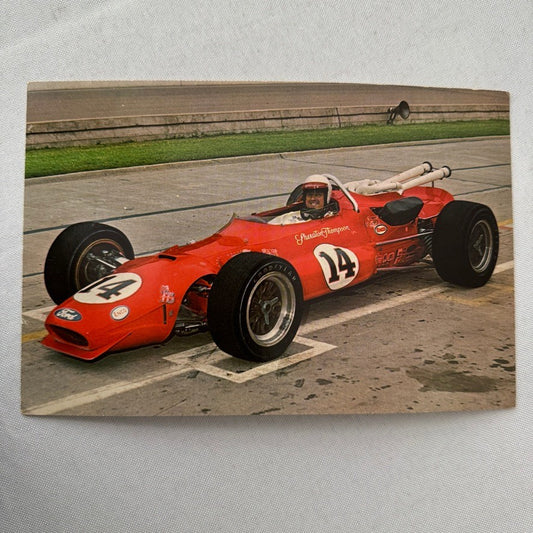 Vintage Indy Racing Postcard AJ Foyt Indianapolis 500 Driver Motorsport A.J.