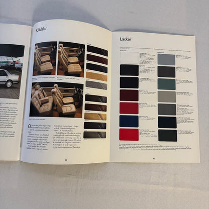 1991 Saab 900 Car Sales Brochure Catalog Saab 900 Cabriolet Turbo 16S SWEDISH