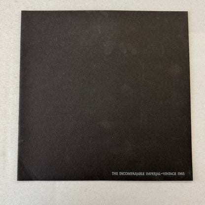 1965 Imperial Car Sales Brochure Catalog Convertible Coupe Sedan Chrysler