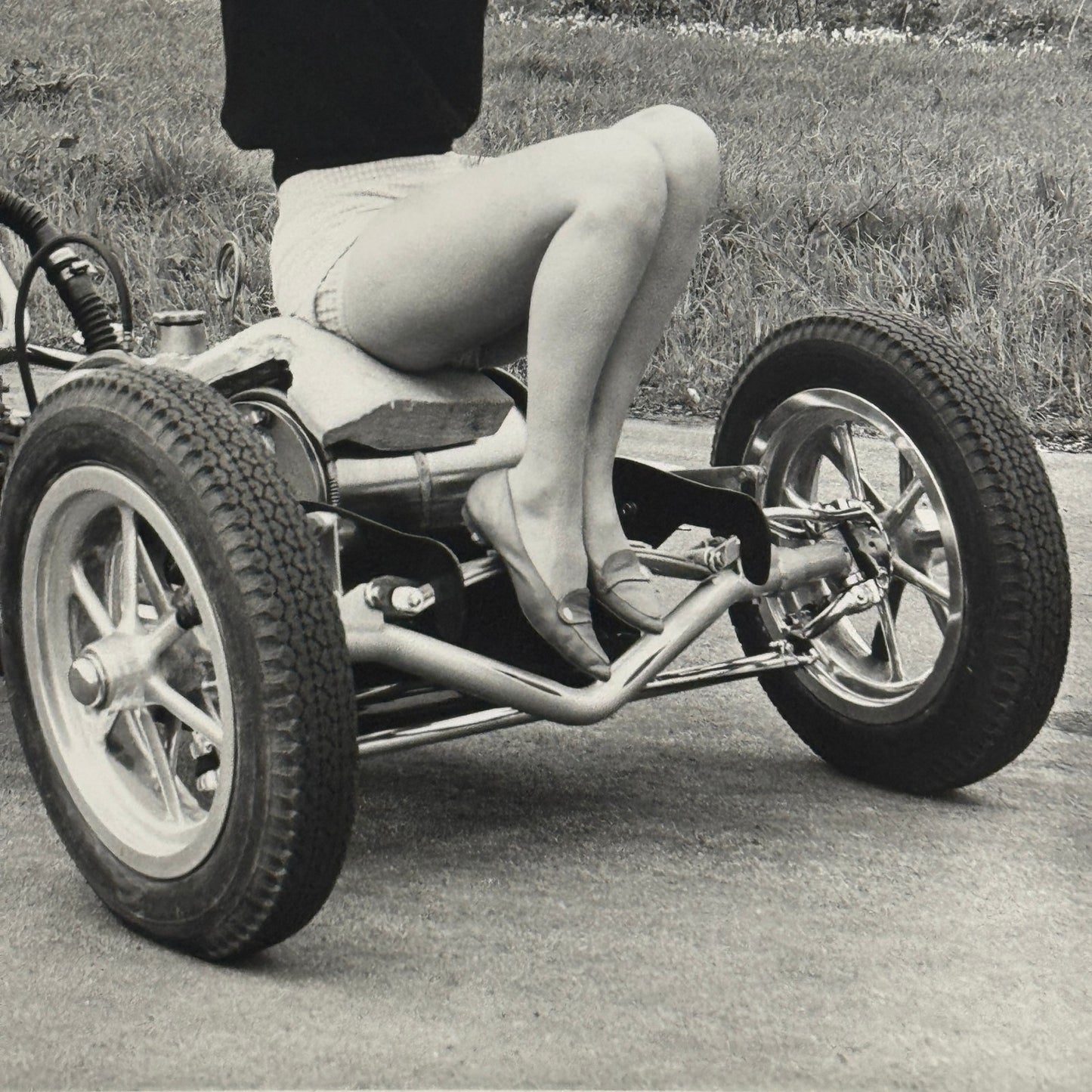 Vintage Drag Racing Photo Photograph Dragster Hot Rod Driver