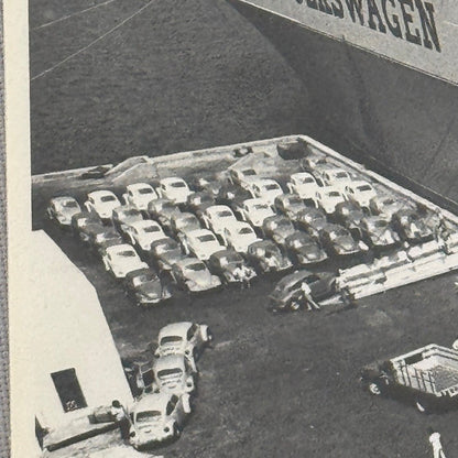 Vintage Volkswagen Mexico Car Transport Ship Boat Photo Photograph Print VW Bug