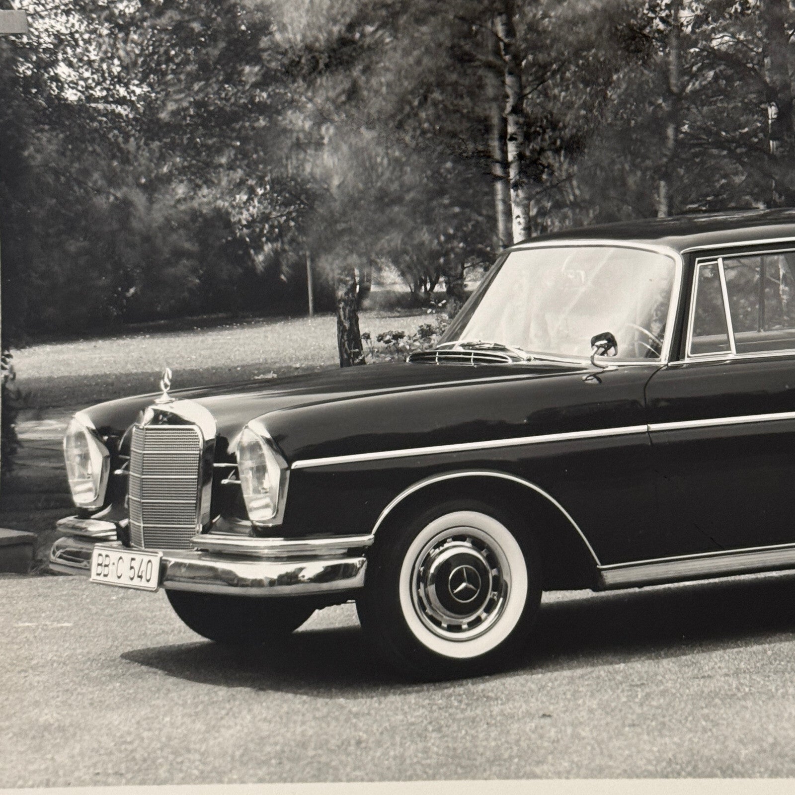 Mercedes Benz 300 SE Factory Press Photo Photograph Vintage