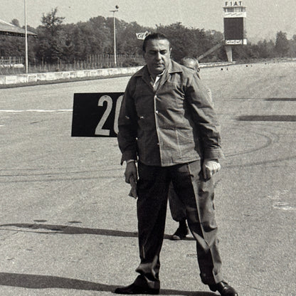 Abarth Alfa Romeo 1100 Pininfarina with Carlo Abarth 1957 Photo Photograph Print