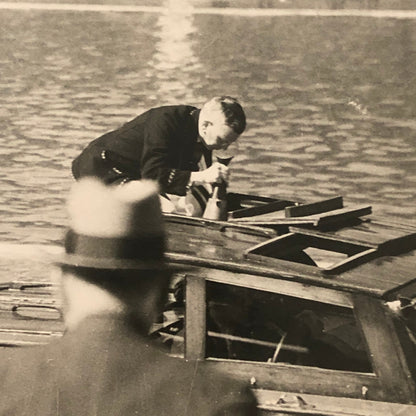 Press Photo Photograph Henley Regatta Boat Racing Race Duke of Gloucester 1934