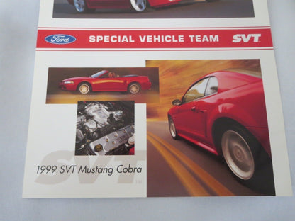 1999 Ford Mustang SVT Cobra Sales Brochure Advertising