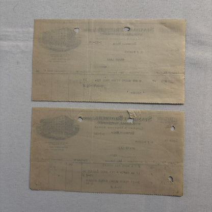 Standart Brothers Detroit Michigan Receipt Document Letterhead 1908 Lot 6x