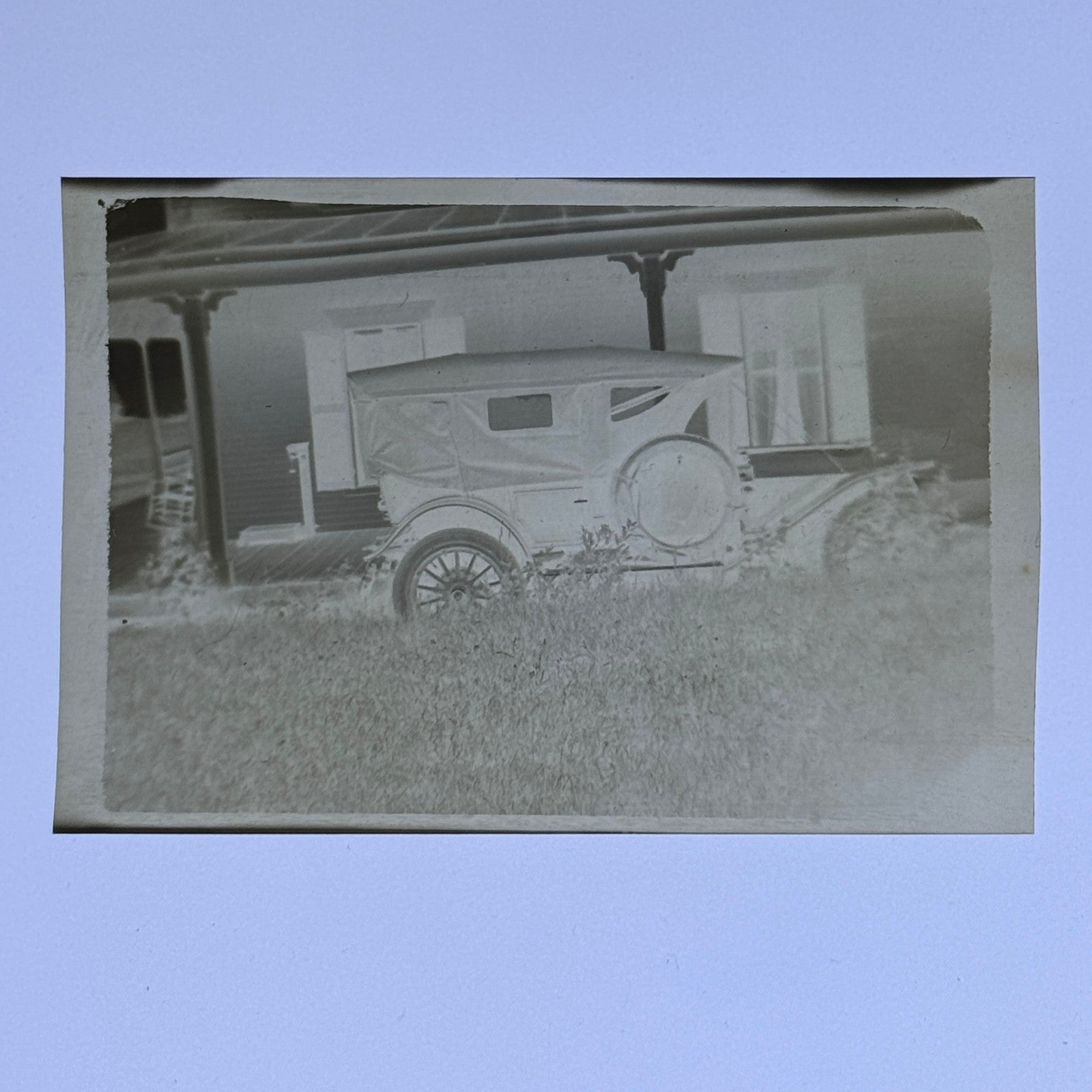 Vintage Photo Negative Antique Car Automobile Vintage Photograph