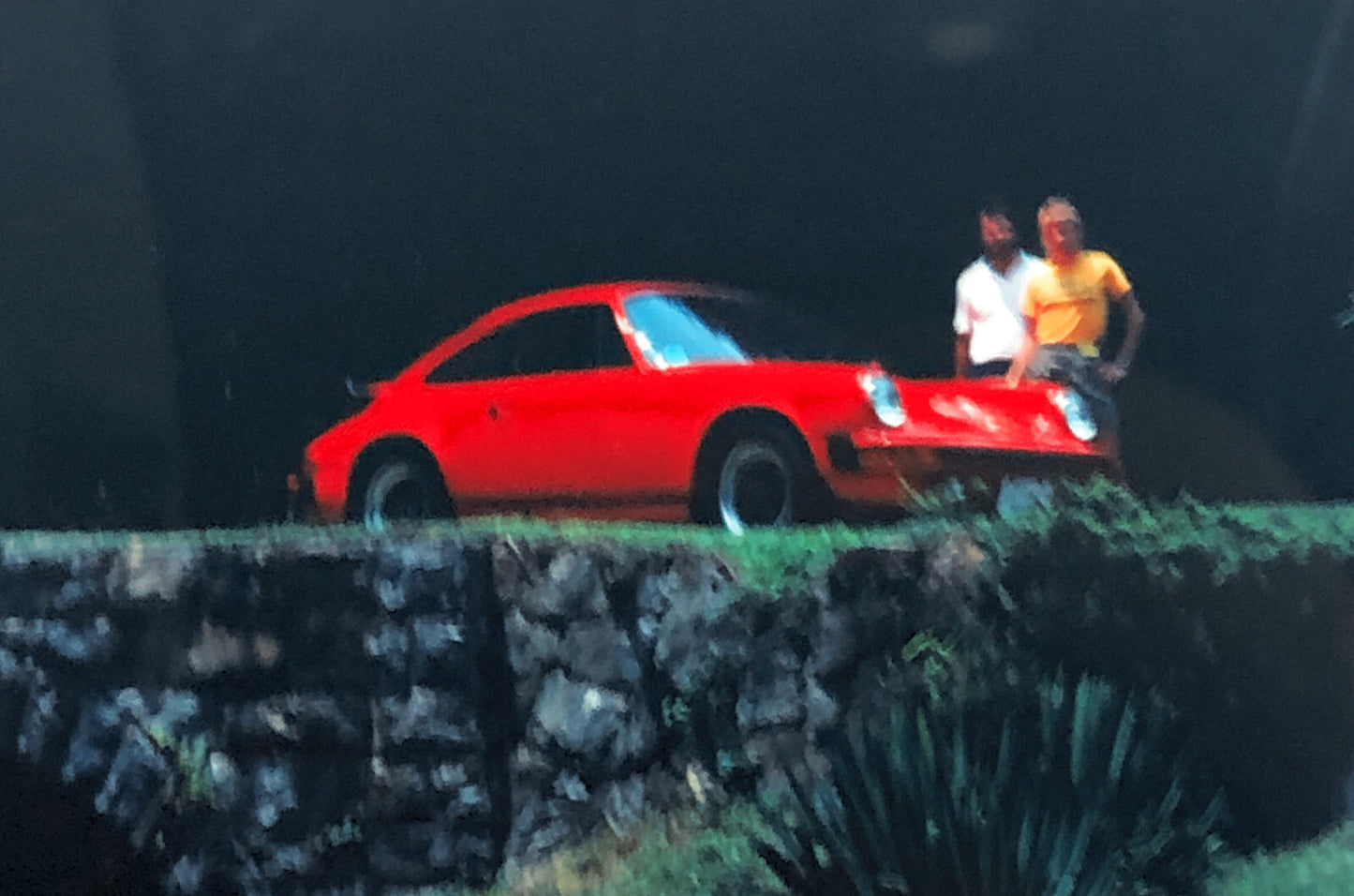 Porsche 911 Car 35mm Photo Slide Vintage 1981