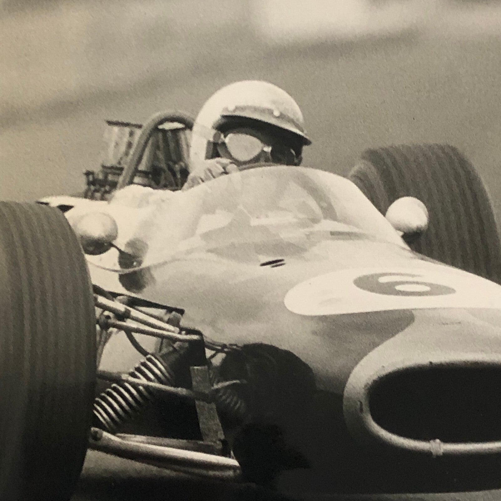 Vintage Racing Photo Photograph Jack Brabham 1964 German Grand Prix