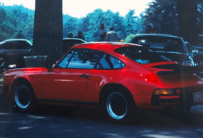 Porsche 911 Car 35mm Photo Slide Vintage 1981