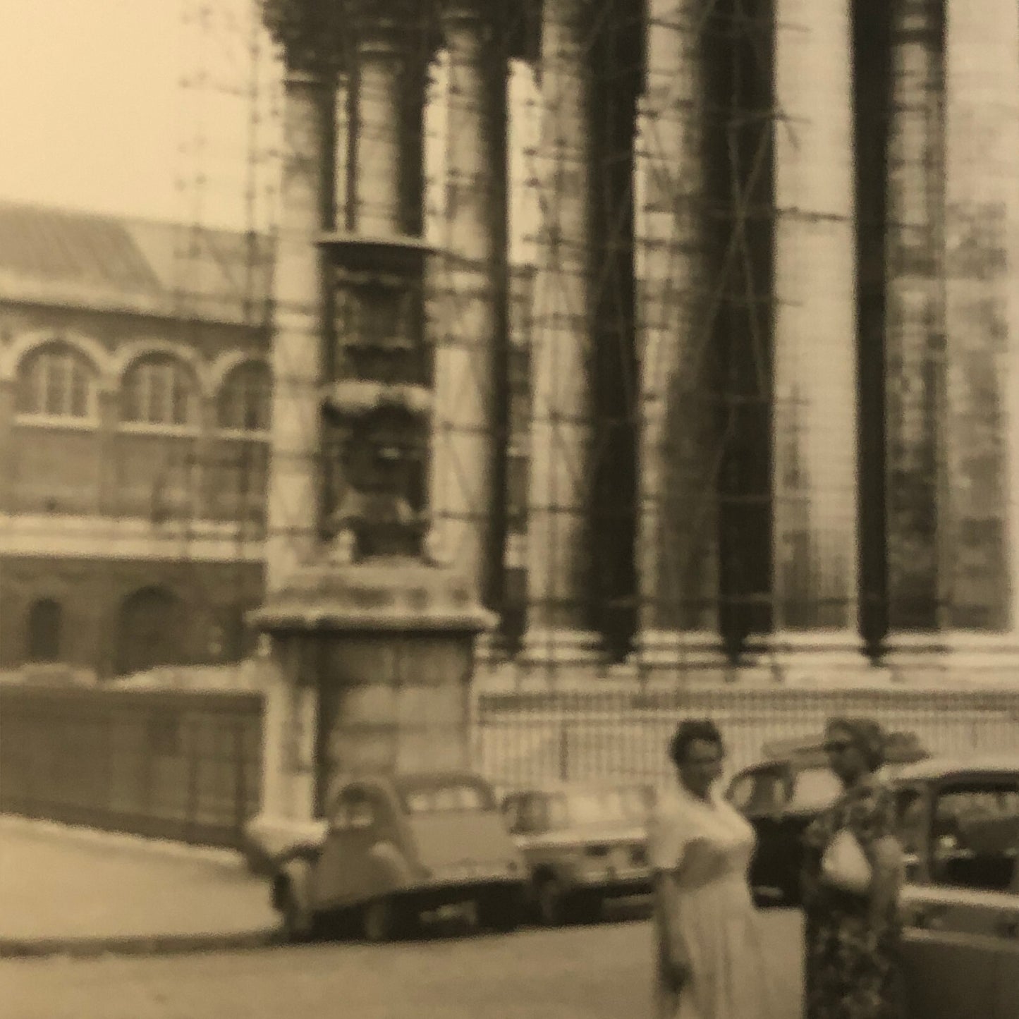 Vintage Photo Photograph Parthenon Greece Cars Automobile Citroen Tag AL22SM1