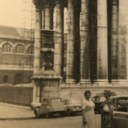 Vintage Photo Photograph Parthenon Greece Cars Automobile Citroen Tag AL22SM1