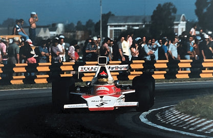 Emerson Fittipaldi 1974 Grand Prix Race F1 Formula One Racing 35mm Slide Photo