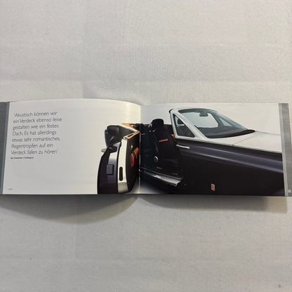 Rolls Royce 100EX Convertible Concept Car Press Kit Photo CD Hardbound German
