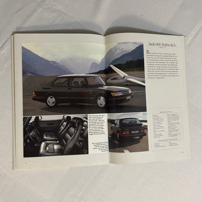 Vintage Saab 900 Car Sales Brochure Catalog 900 Cabriolet 900 Turbo 16S GERMAN