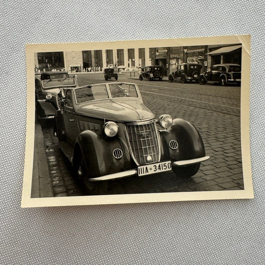 Vintage Auto Union Audi Car Automobile Photo Photograph Print Stuttgart Germany
