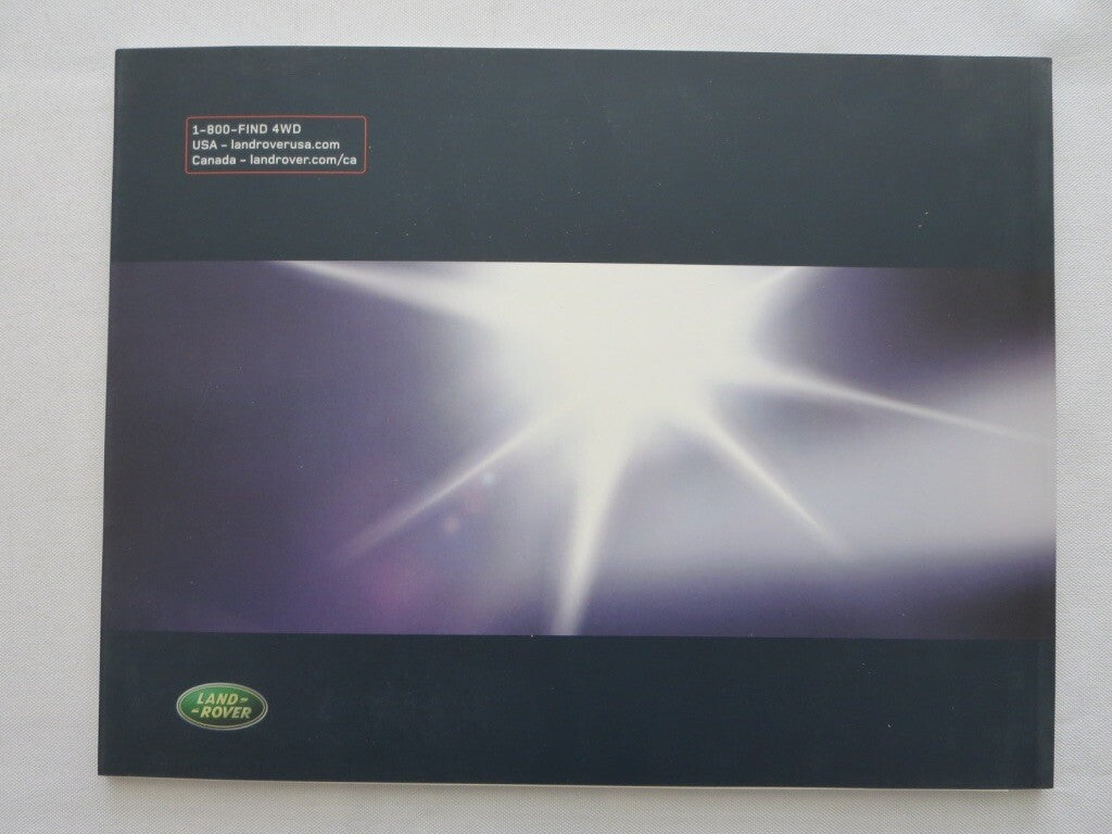 2006 Land Rover Range Rover SPORT Sales Brochure Catalog