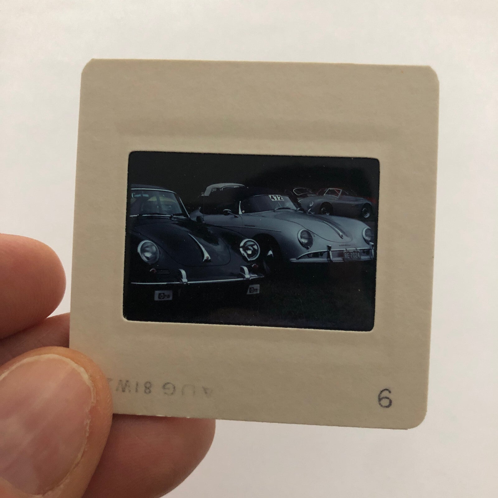 Porsche 356 Car Show 35mm Photo Slide Vintage 1981