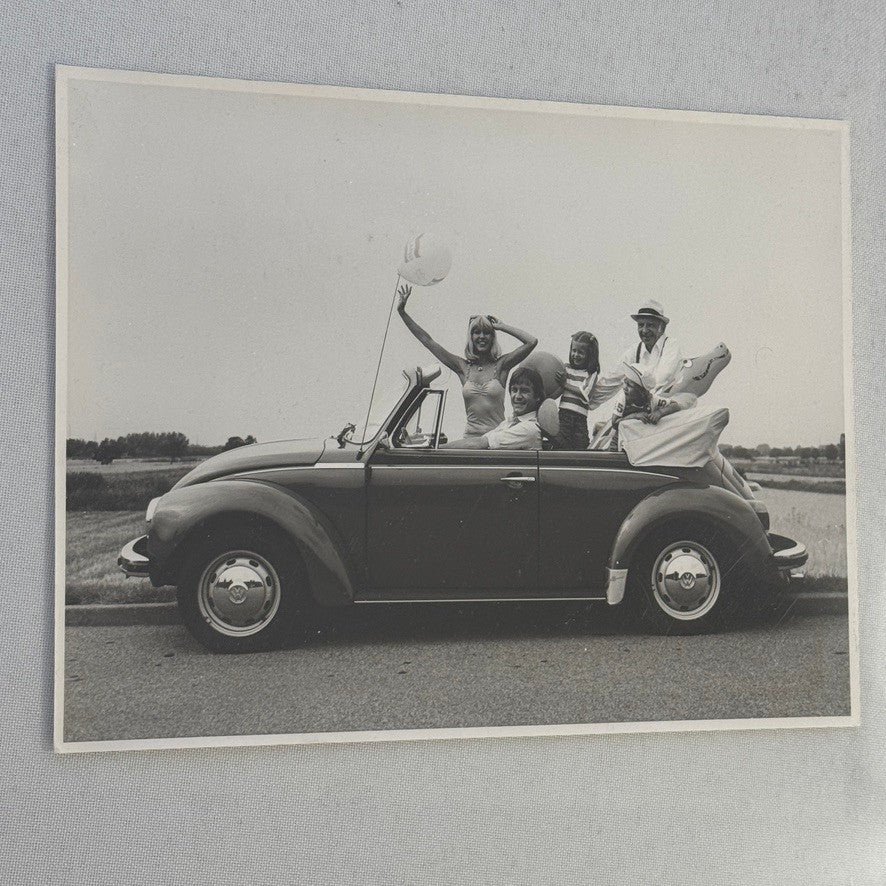 Vintage Volkswagen Beetle Convertible Cabriolet Photo Photograph Print