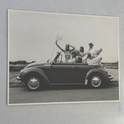 Vintage Volkswagen Beetle Convertible Cabriolet Photo Photograph Print