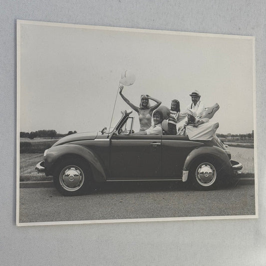 Vintage Volkswagen Beetle Convertible Cabriolet Photo Photograph Print