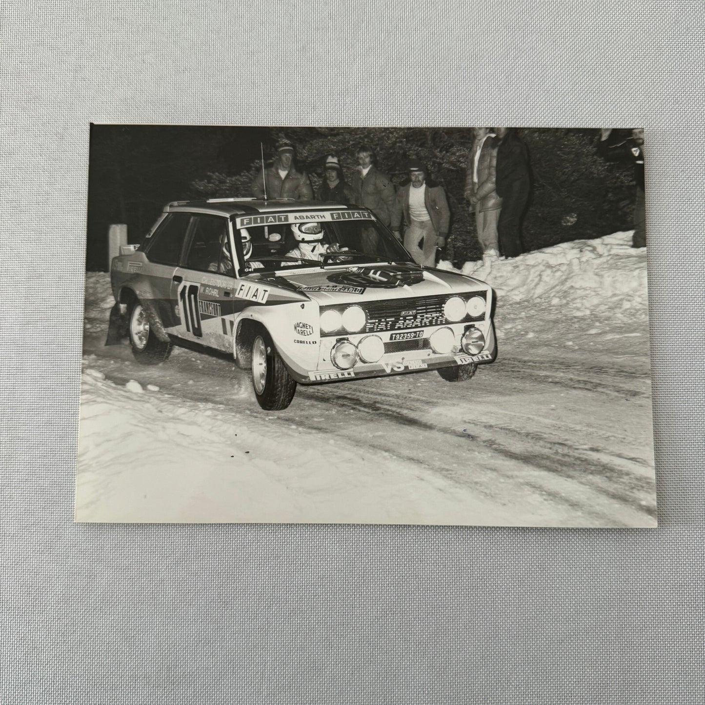 1980 Rallye Monte Carlo Press Photo Photograph DPPI Fiat 131 Abarth Car