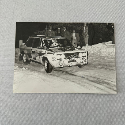 1980 Rallye Monte Carlo Press Photo Photograph DPPI Fiat 131 Abarth Car