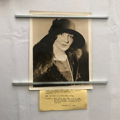 Press Photo Photograph Society Woman Mrs David Brainard Brigadier General 1924