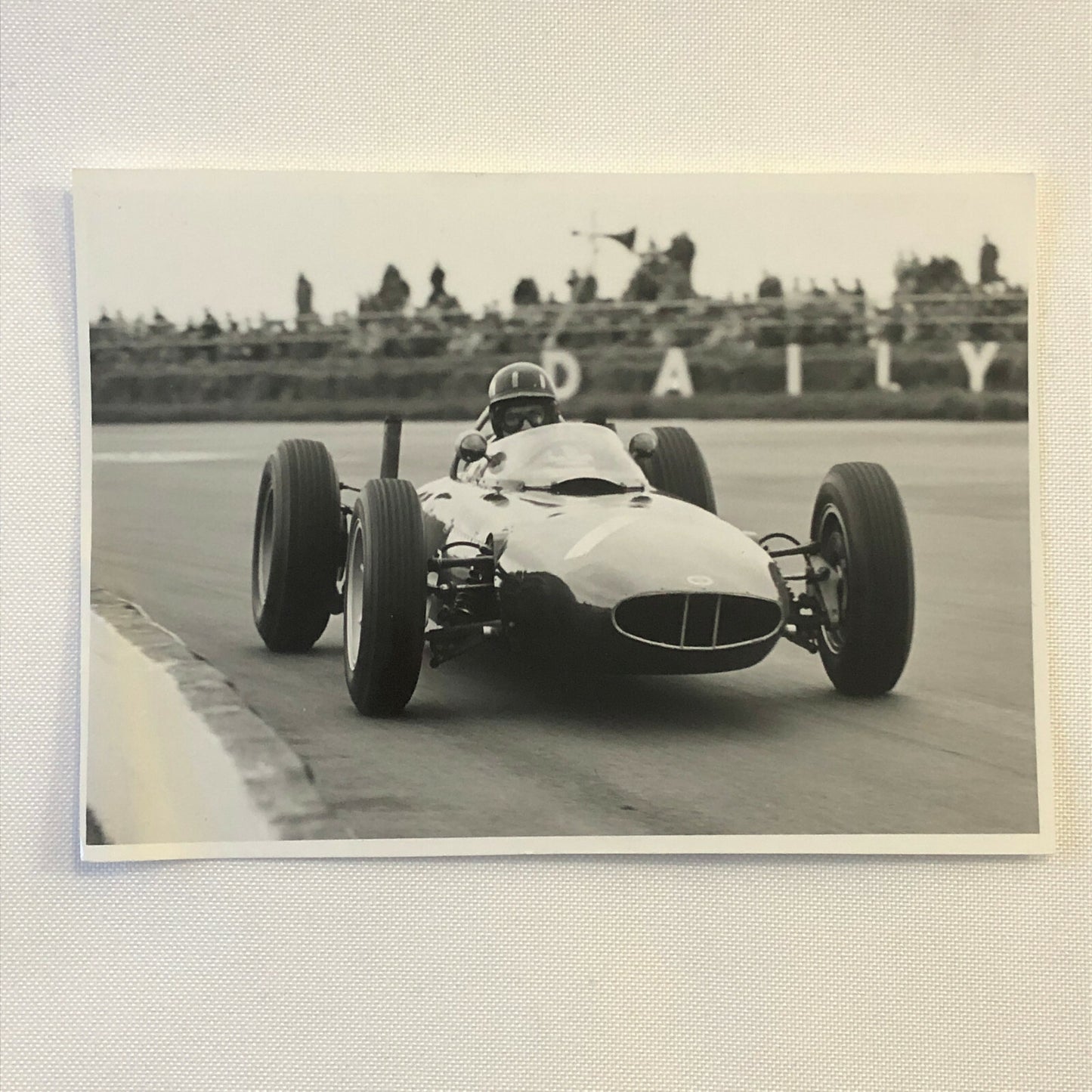 1962 Racing Photo Photograph Graham Hill BRM Car - Bernard Cahier Photographer 
