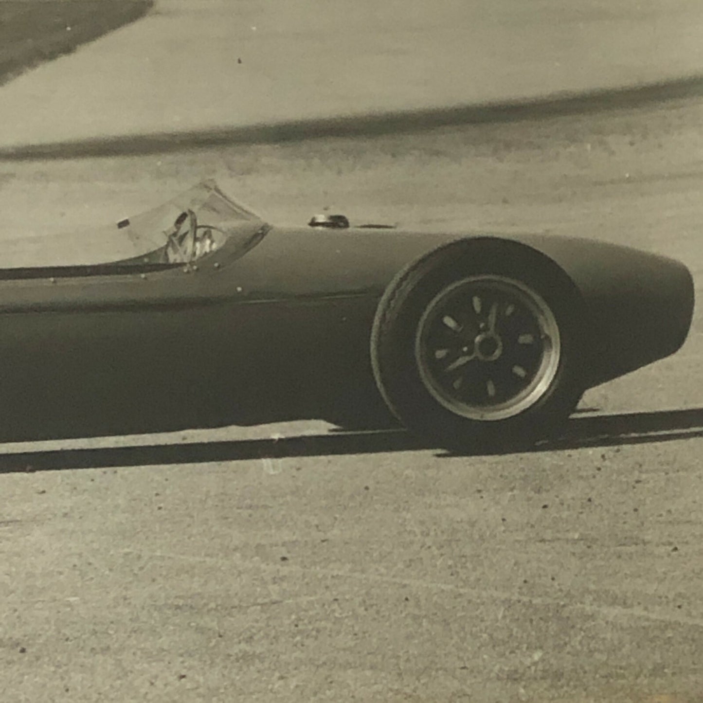 Vintage Racing Car Photo Photograph Print - Grand Prix ? Swedish Press Photo