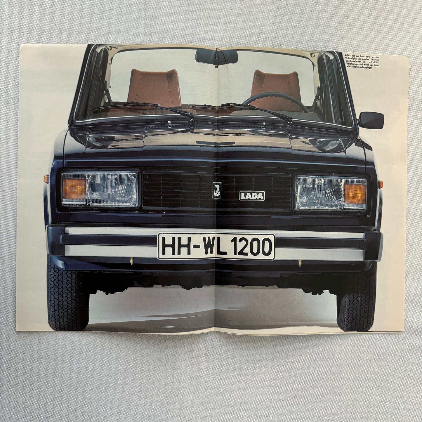 Lada Nova Car Sales Brochure Catalog Poster GERMAN Text