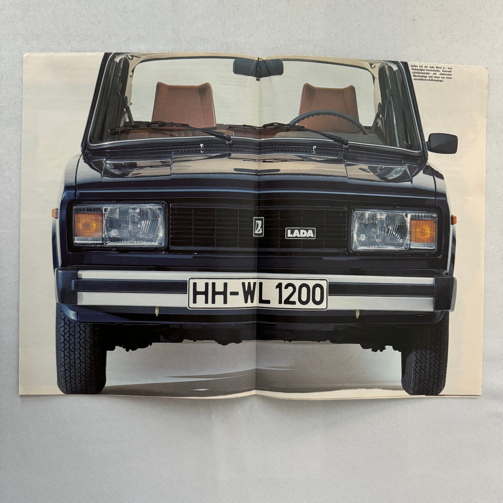 Lada Nova Car Sales Brochure Catalog Poster GERMAN Text