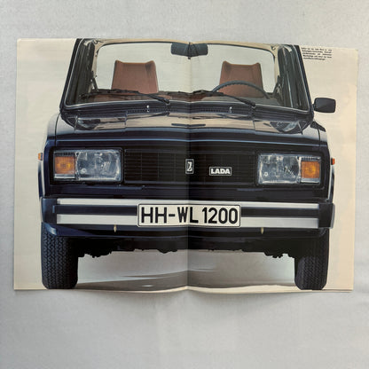 Lada Nova Car Sales Brochure Catalog Poster GERMAN Text