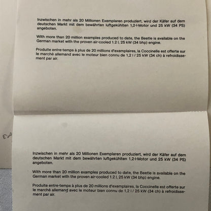 Volkswagen VW Beetle Photo Photograph Print 1983