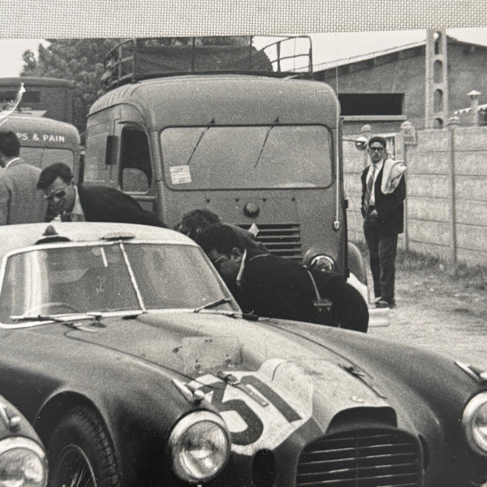 1953 LeMans Racing Photo Photograph Lancia D20C Cars Louis Chiron MODERN Print