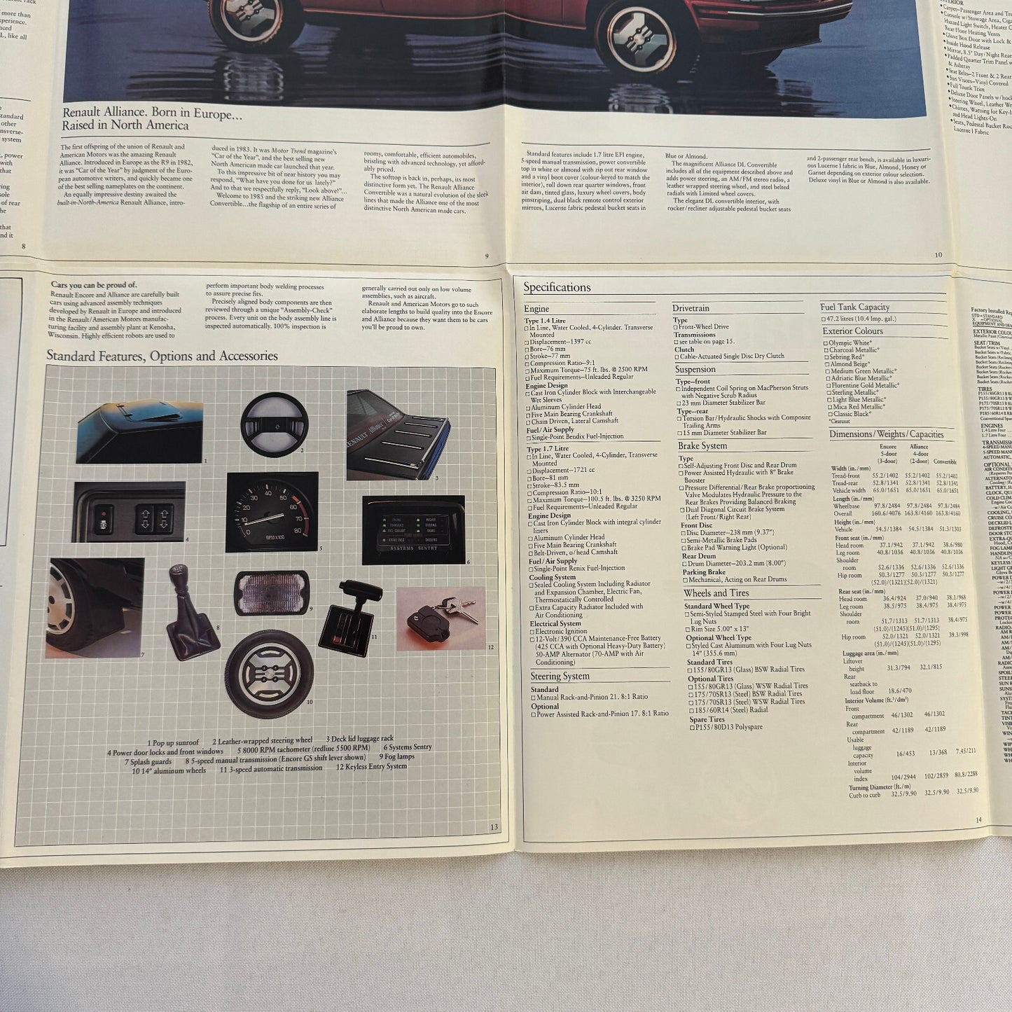 Renault Car Sales Brochure Catalog Encore Hatchback Alliance Sedan Convertible