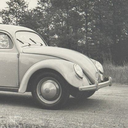 Vintage Volkswagen Beetle Coupe VW Automobile Photo Photograph Print