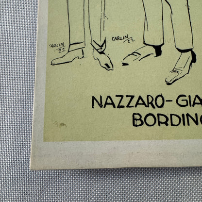 Vintage Italian Racing Driver Postcard Post Card Felice Nazzaro Pietro Bordino