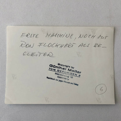 Vintage Small Airplane Plane Photo Photograph Aircraft Racing Driver Flockhart ?