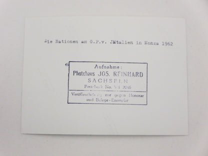 Vintage 1962 Monza Italian Grand Prix Start Racing Photograph Photo Image Flags